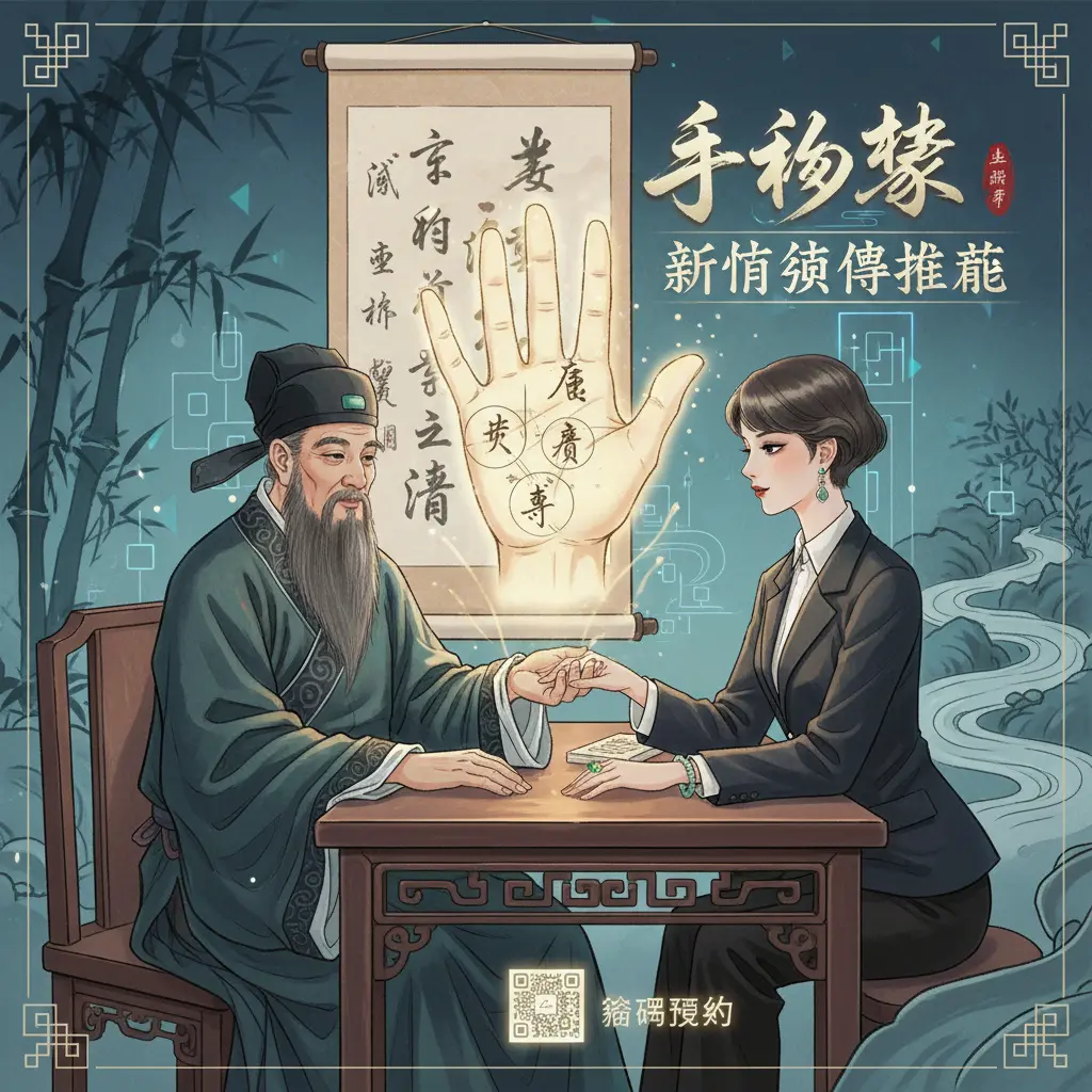 算命師傅推薦 - 手相學